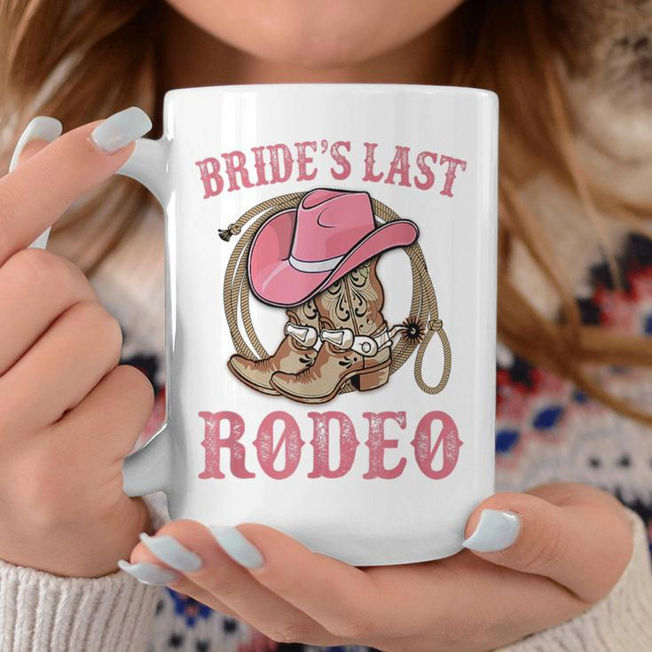 Bride's Last Rodeo Cowgirl Hat Bachelorette Party Wedding Coffee Mug Unique Gifts