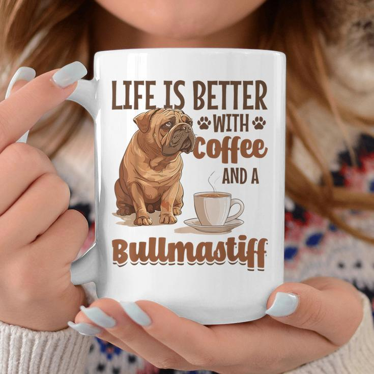 Bullmastiff-Hunderasse Das Leben Ist Besser Mit Kaffee Und Einem Tassen Lustige Geschenke