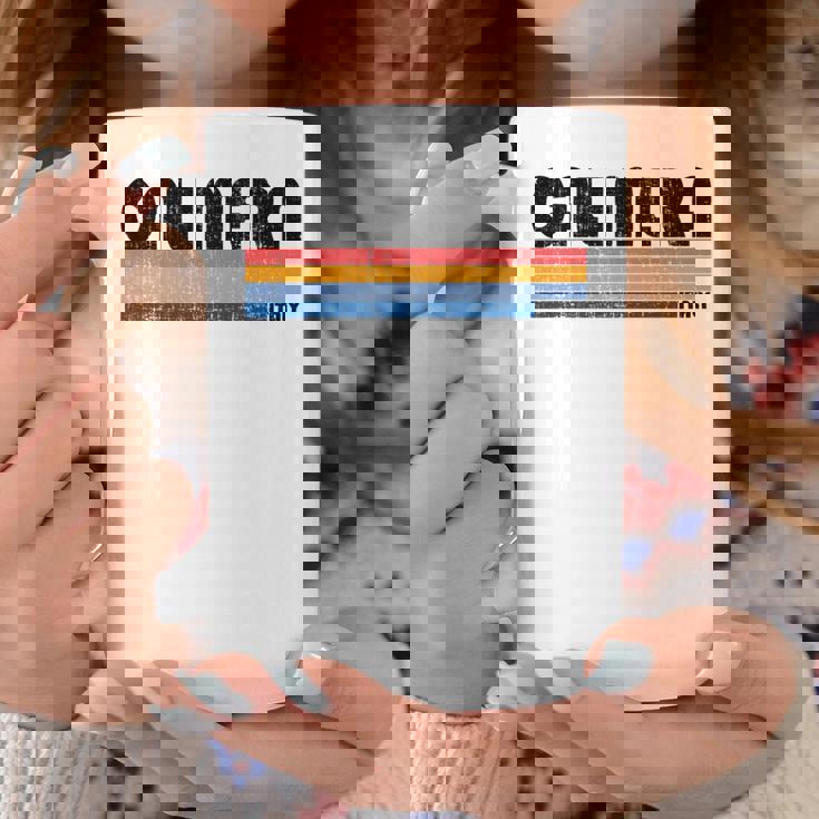 Calimera Italia Retro 70S 80S Style Manga Larga Taza de café Regalos divertidos