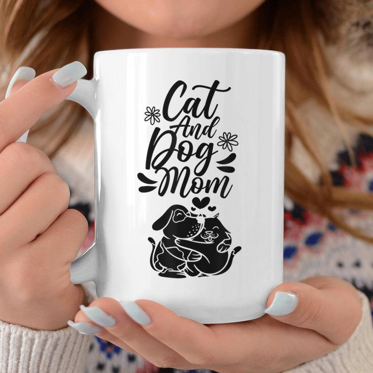 Cat And Dog Mom Dogs Lover Cats Mother Mommy Mama Mother's Coffee Mug Personalized Gifts