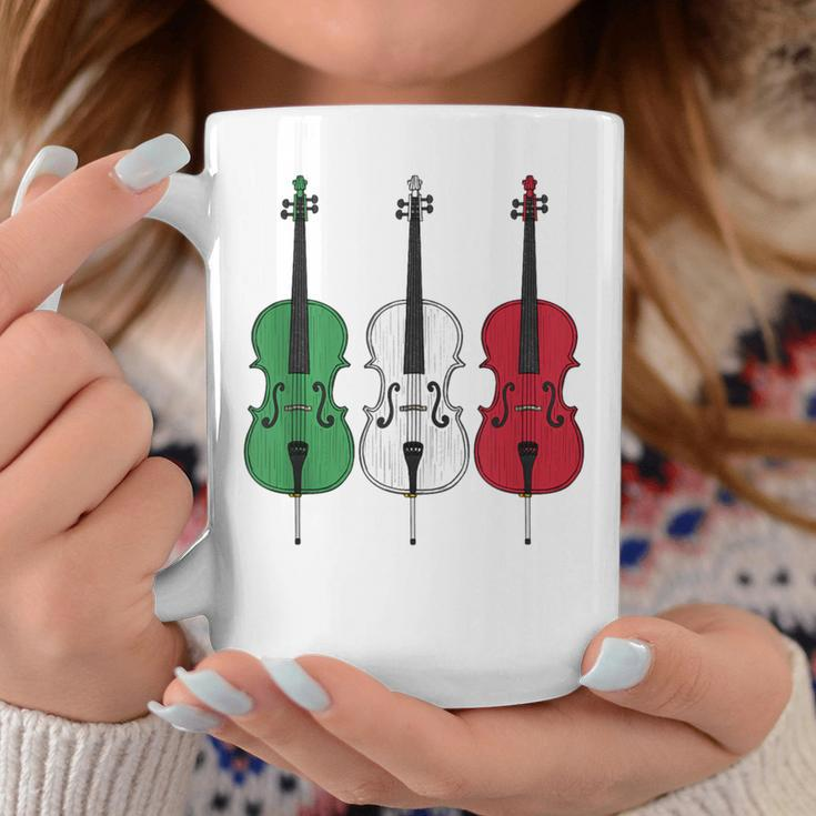 Cello Italian Flag Cellist String Musician Italy Coffee Mug Unique Gifts