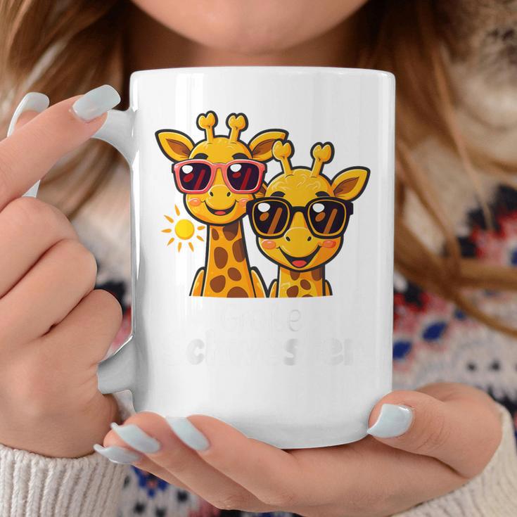 Children's With Big Sister Giraffe Motif Tassen Lustige Geschenke