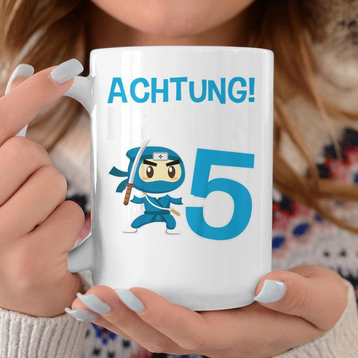 Children's Ninja 5Th Birthday Achtung Ich Bin Fünf Tassen Lustige Geschenke