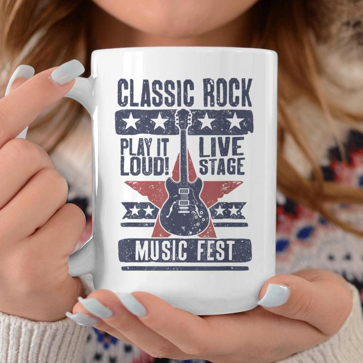 Classic Rock Music Fest Play It Loud Coffee Mug Unique Gifts