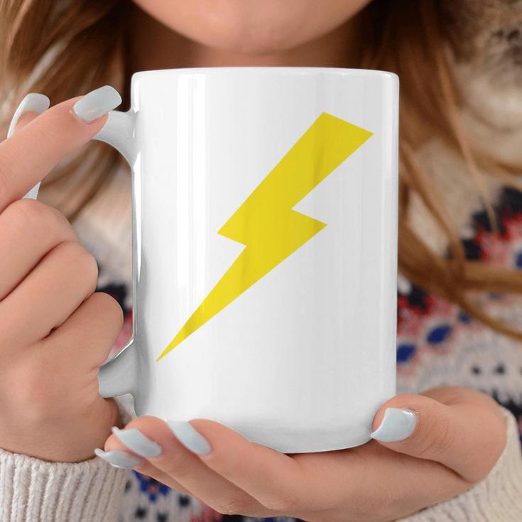 Cool Lightning Bolt Yellow Print Coffee Mug Unique Gifts