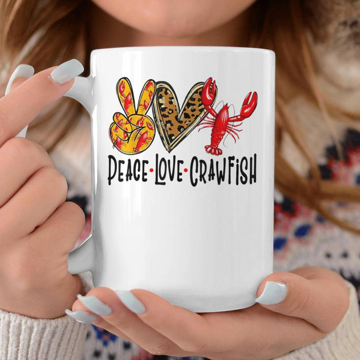 Crawfish Outfit Girl Craw Fish Season Leopard Love Coffee Mug Funny Gifts