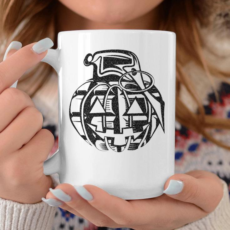 Custom Military Pumpkin Grenade Coffee Mug Unique Gifts