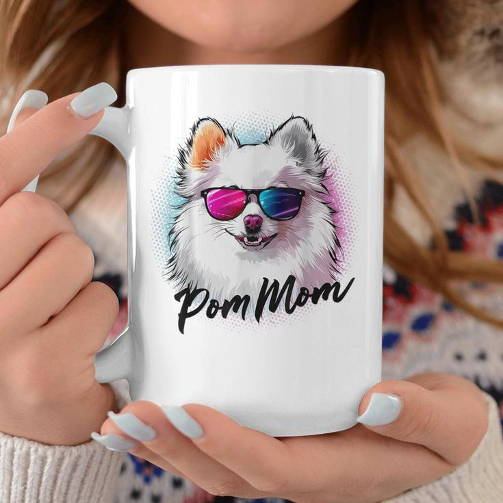 Cute & Pomeranian Pom Dog Mom Breed Portrait For Women Coffee Mug Personalized Gifts