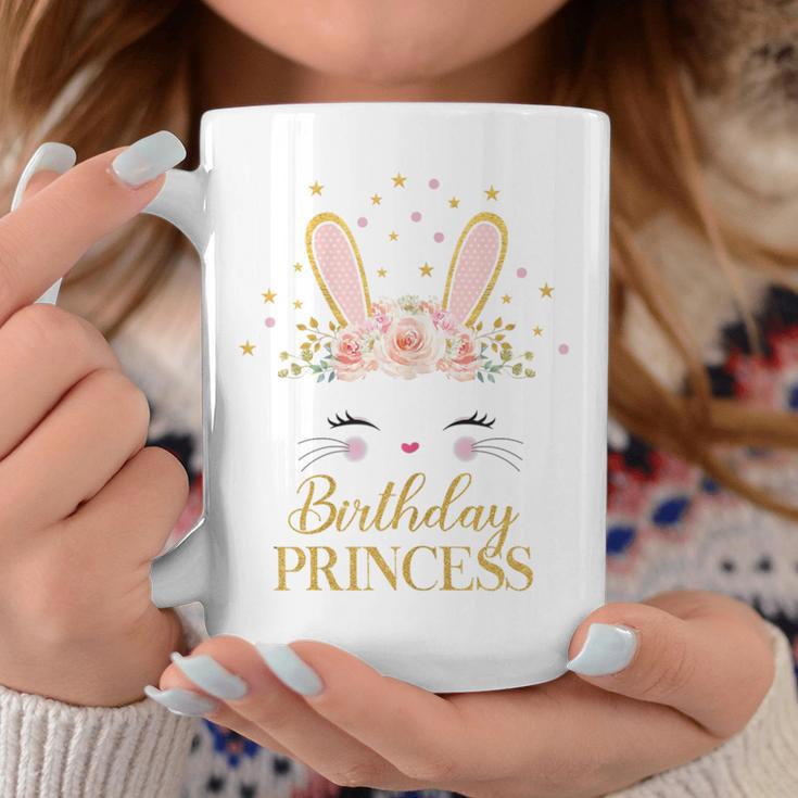 Cute Rabbit Face Bunny Birthday Party Decorations Girl Coffee Mug Unique Gifts