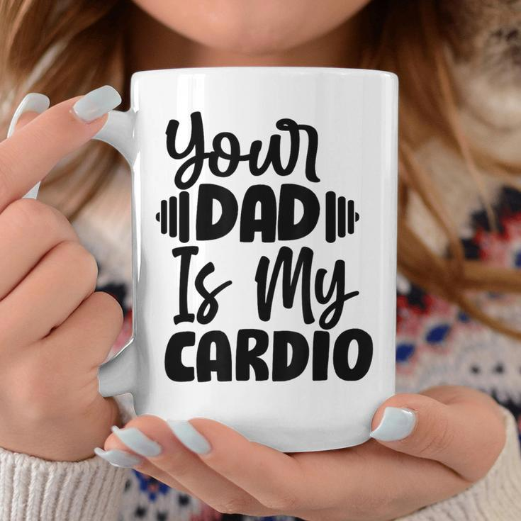 Your Dad Is My Cardio Fitness Jogging Sport Vintage Coffee Mug Unique Gifts