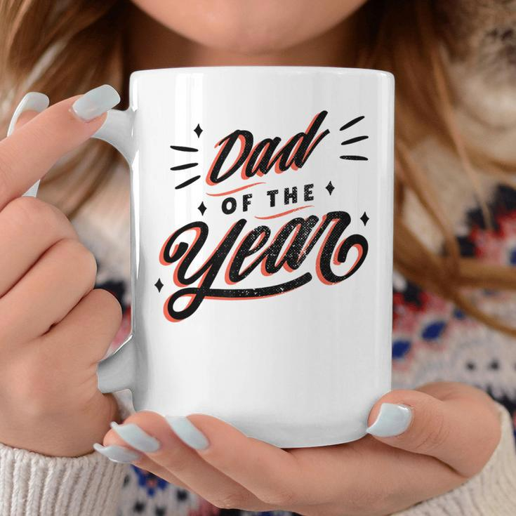 Dad Of The Year Best Father Appreciation Vintage Graphic Coffee Mug Unique Gifts