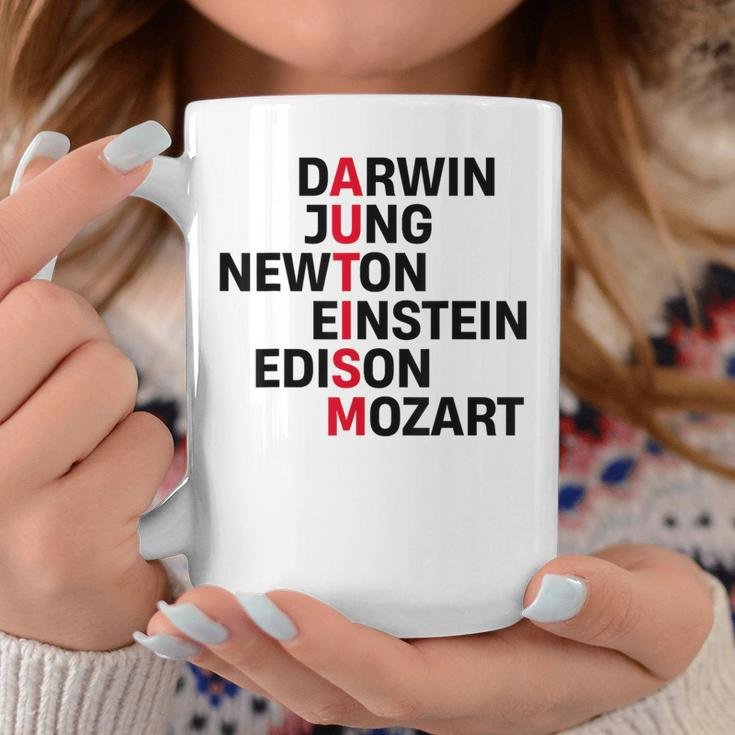 Darwin Jung Newton Einstein Edison Mozart Autism Awareness Coffee Mug Unique Gifts