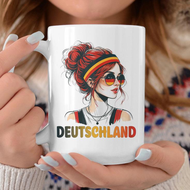 Deutschland Damen Frau Deutsch Deutsches Mädchen Damen Girl Tassen Lustige Geschenke