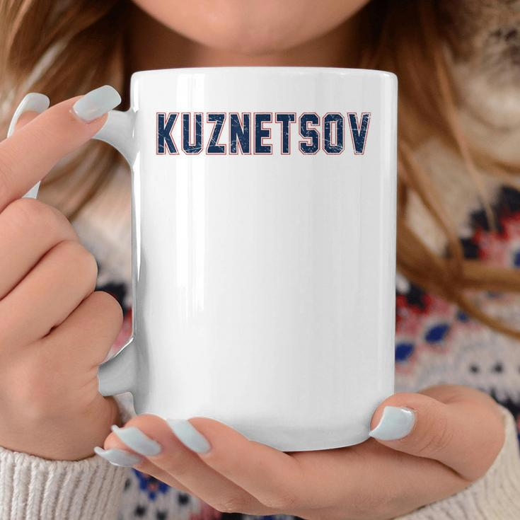 Distressed Kuznetsov Proud Family Last Name Surname Familia Coffee Mug Funny Gifts