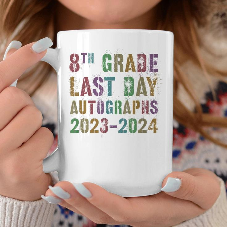 Diy Eighth Grade Autographs 2024 Last Day Signature Coffee Mug Unique Gifts