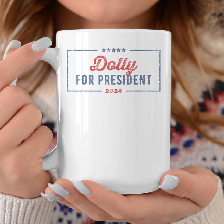 Dolly For President 2024 Retro Dolly Coffee Mug Unique Gifts