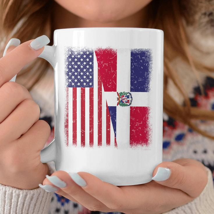 Dominican Republic American Flag Hispanic Heritage Month Kid Coffee Mug Personalized Gifts