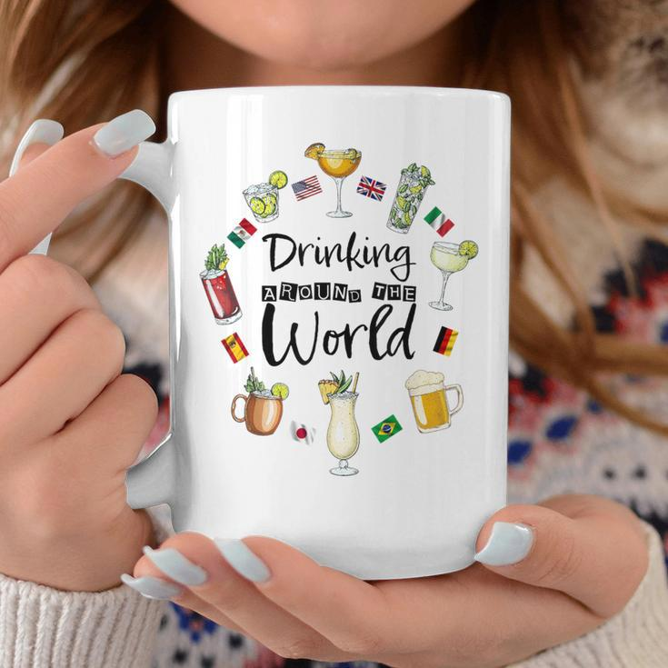 Drinking Around The World Vacation Drinking Showcase Coffee Mug Personalized Gifts