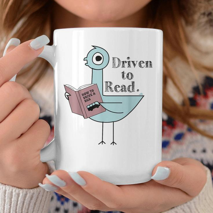 Driven To Read Pigeon Library Reading Books Coffee Mug Unique Gifts
