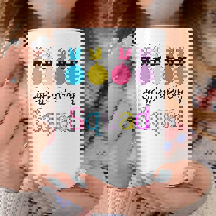 Easter Bunnies Egg Hunting Squad Girls Boys Coffee Mug Personalized Gifts
