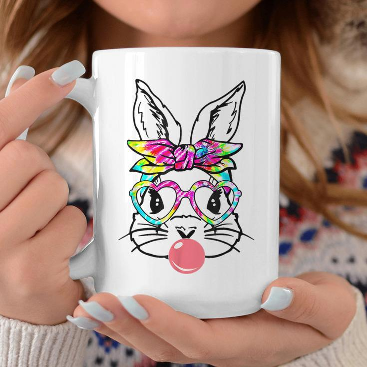 Easter Day Bunny With Bandana Heart Glasses Bubblegum Coffee Mug Unique Gifts