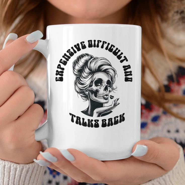 Expensive Difficult And Talks Back Messy Bun Coffee Mug Funny Gifts