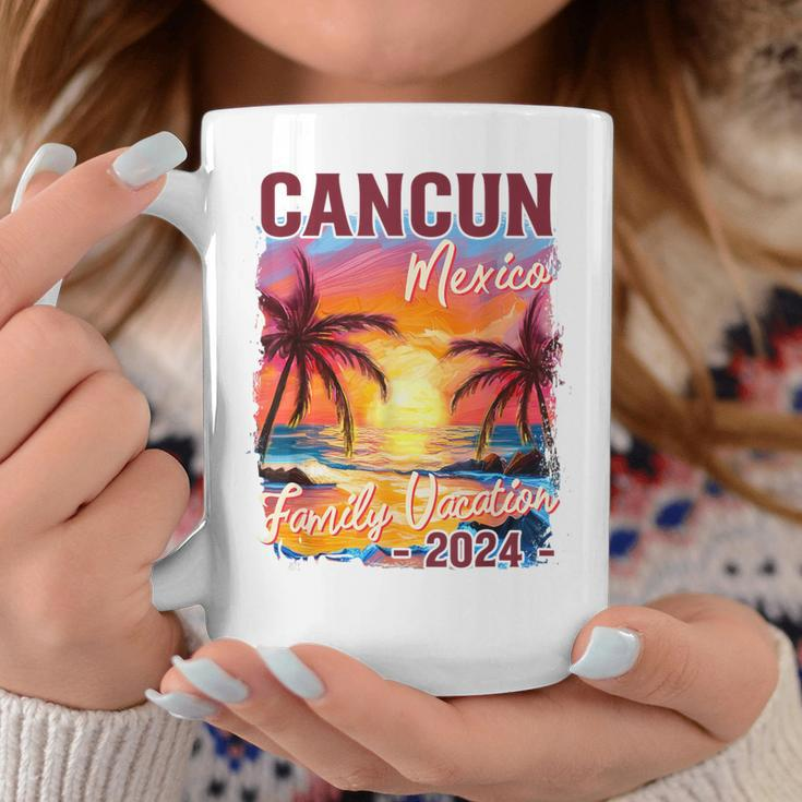 Family Vacation Cancun Mexico 2024 Summer Trip Matching Coffee Mug Funny Gifts