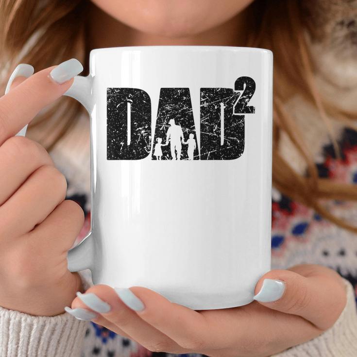 Father's Day Ater Werden Zweifacher Papa Zwei Kinder Tassen Lustige Geschenke