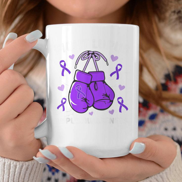 Fight Lupus Purple Awareness Ribbon Lupus Fighter Men Coffee Mug Unique Gifts