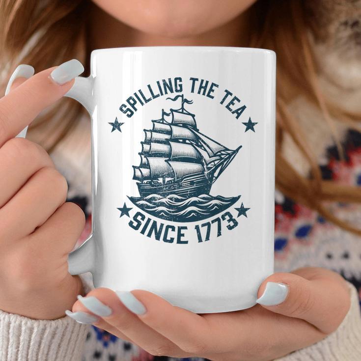 4Th Of July Spilling The Tea Since 1773 Independence Coffee Mug Unique Gifts