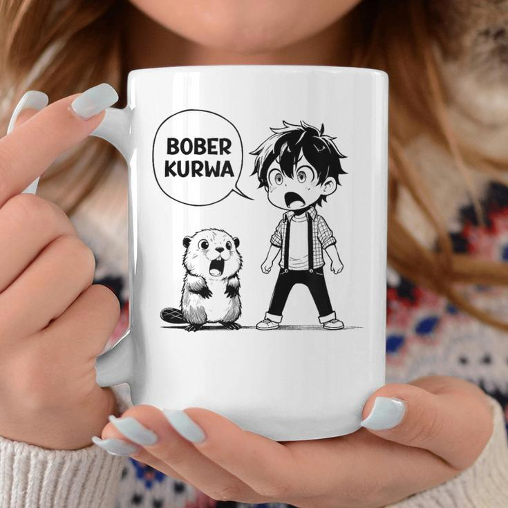 Bóbr Bober Kurwa Internet Meme Anime Manga Beaver Tassen Lustige Geschenke