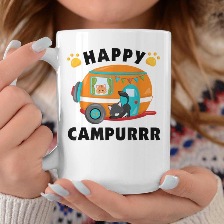 Camping With Cats Kitty Fisherman Camper Coffee Mug Unique Gifts