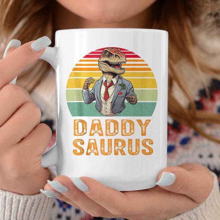 Daddy Saurus T-Rex Dinosaur Father's Day Family Saurus Coffee Mug Funny Gifts