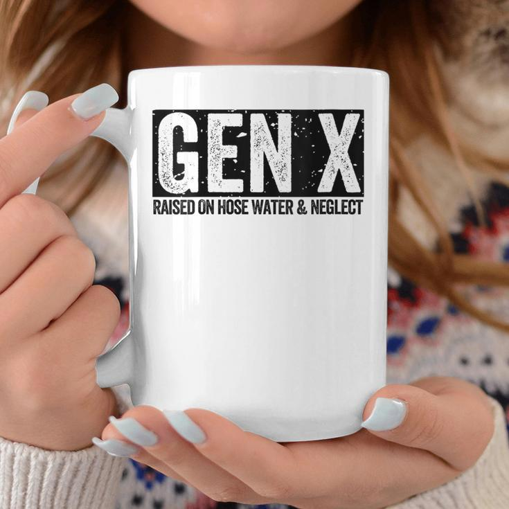 Gen X Raised On Hose Water & Neglect Generation X Coffee Mug Funny Gifts