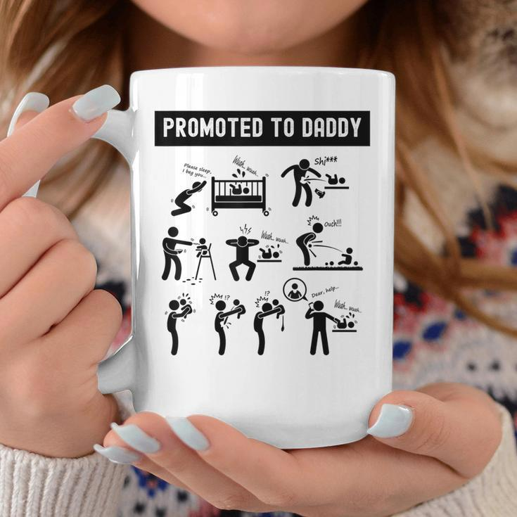 Promoted To Daddy Baby For New Daddy 2024 Coffee Mug Funny Gifts