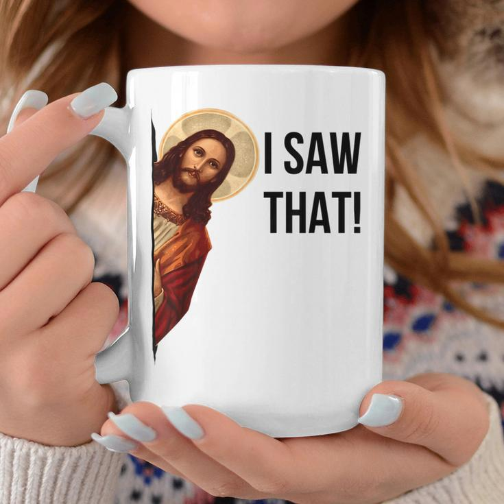 Quote Jesus Meme I Saw That Christian God Womens Mens Coffee Mug Unique Gifts