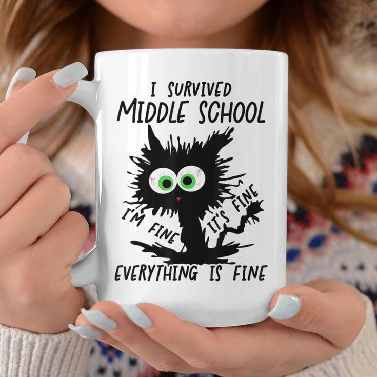 I Survived Middle School Grad 2024 Coffee Mug Unique Gifts