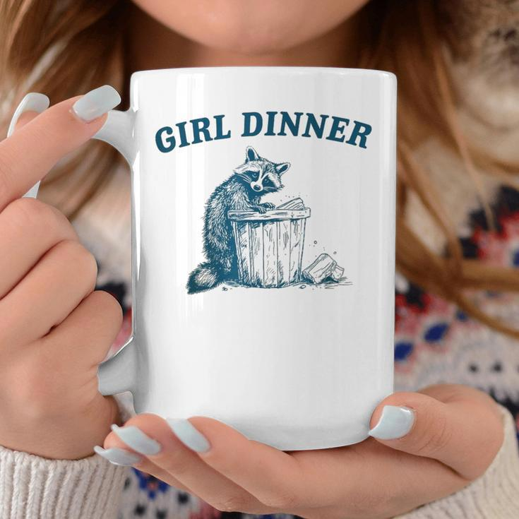 Trash Panda Girl Dinner Raccoon Coffee Mug Unique Gifts