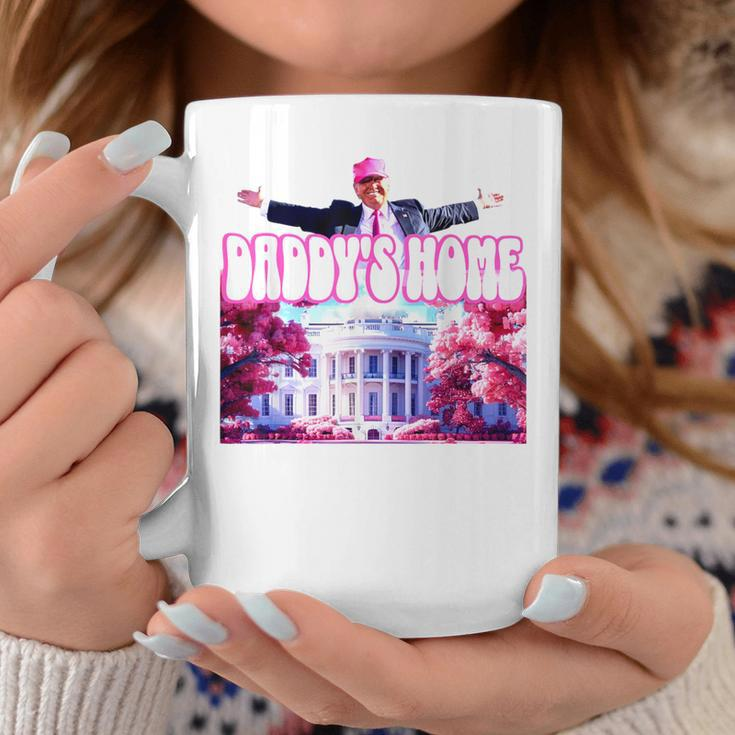 Trump Pink Daddys Home Trump 2024 Coffee Mug Unique Gifts