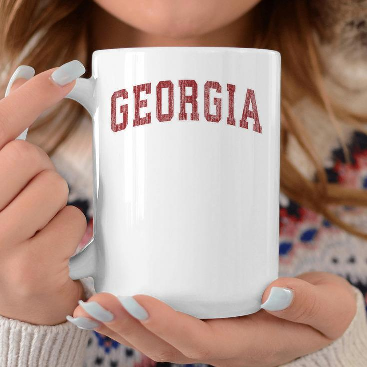 Georgia Ga Vintage Athletic Sports Red Style Coffee Mug Unique Gifts