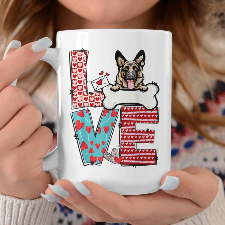 German Shepherd Valentines Day Heart Dog Lover Coffee Mug Unique Gifts