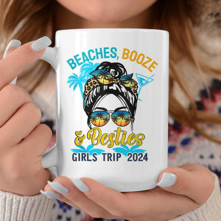 Girls Trip 2024 For Weekend Beaches Booze And Besties Coffee Mug Funny Gifts