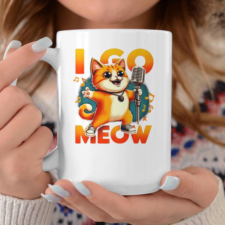 I Go Meow Singing Cat Meme Cat Lovers Cat Owner Outfit Coffee Mug Unique Gifts