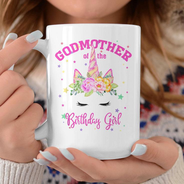 Godmother Of The Birthday Girl Unicorn Lashes Coffee Mug Unique Gifts