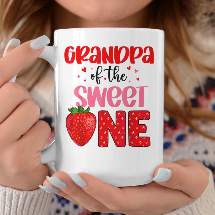 Grandpa Of The Sweet One Strawberry Birthday Family Party Coffee Mug Unique Gifts