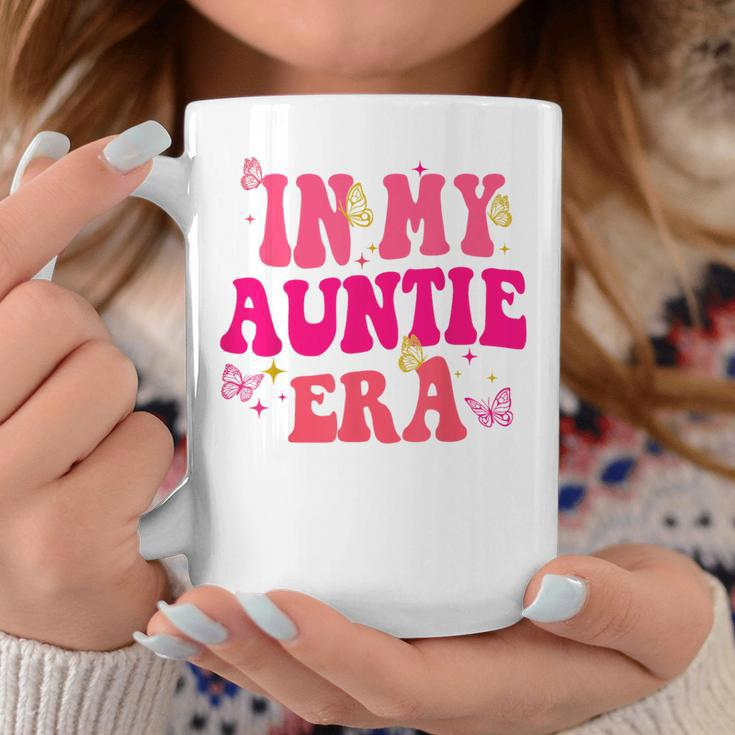 Groovy In My Auntie Era Baby Announcement Aunt Mother's Day Coffee Mug Unique Gifts