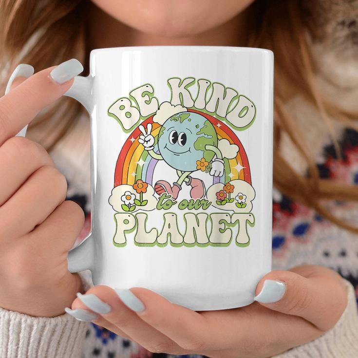 Groovy Earth Day Be Kind To Our Planet Retro Environmental Coffee Mug Unique Gifts
