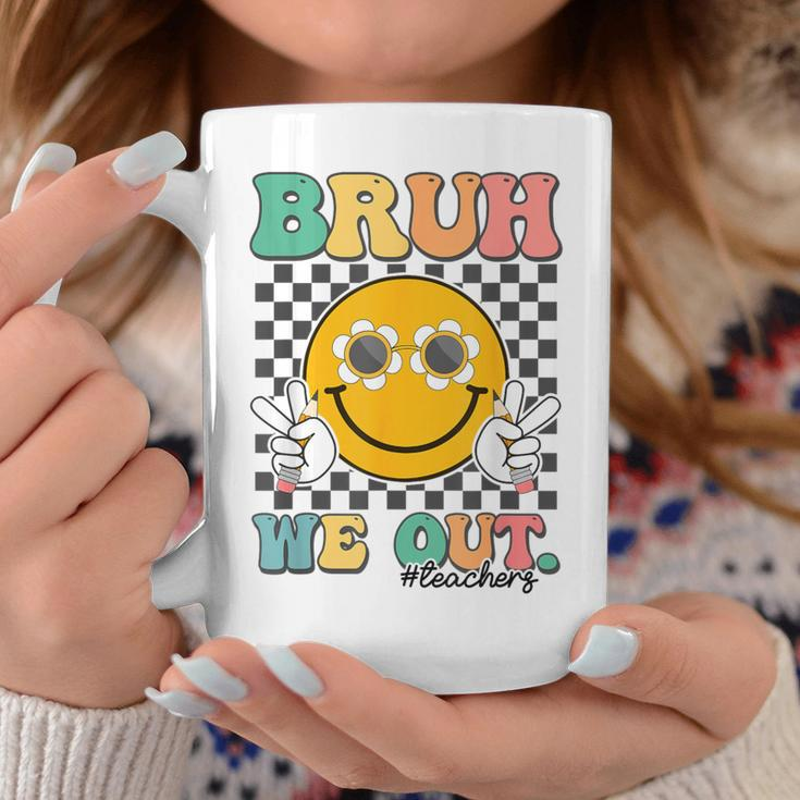 Groovy Last Day Of School Summer Smile Bruh We Out Teachers Coffee Mug Funny Gifts