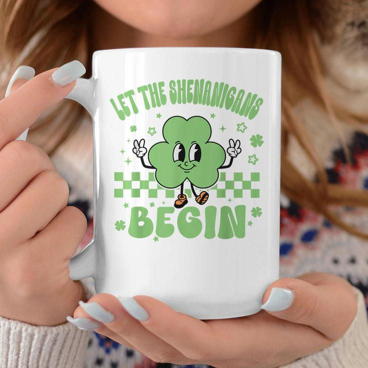 Groovy Let The Shenanigans Begin St Patricks Day Lucky Coffee Mug Unique Gifts