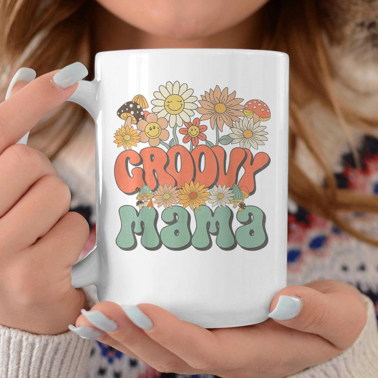 Groovy Mama Floral Hippie Retro Daisy Flower Mother's Day Coffee Mug Unique Gifts